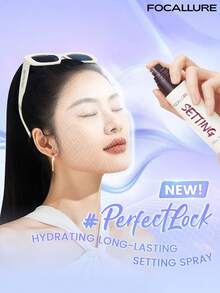 FOCALLURE 65ml Perfect Long-Lasting Setting Spray, Ultra-Fine Mist Non-Sticky, Hydrating Oil-Control, Sweat-Resistant Smudge-Proof Non-Drying Non-Sticky, Suitable For Multiple Occasions, Skin-Friendly Formula, Daily Makeup Essential - 65ml - View 2