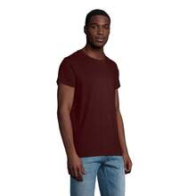 SOLS Mens Crusader Organic T-Shirt - Burgundy - View 3