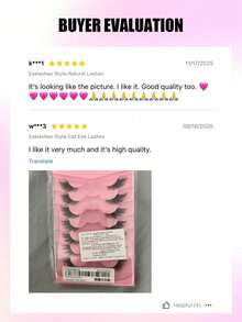 1入新款歐美風加厚雙眼皮大眼款 7對組亂序爆開3D假睫毛，可重複使用 - A - 查看 9