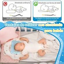 Baby Memory Foam Head Pillow To Prevent Flat Head - 藍色 - 查看 5