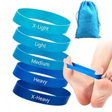 5-PackToe Resistance Bands, Big Toe Separator, Finger Resistance Stretcher, Unisex Thumb Yoga Resistance Bands, Finger Exercise Bands - Multicolor - View 15