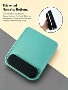 Large Ergonomic Wrist Rest Mouse Pad For Women, Memory Foam & Silicone Anti-Slip Wristband Mouse Mat - View 2