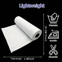 Iron-On Non-Woven Interlining, Clothing Accessory Non-Woven Interlining, Small Size Roll Hot Melt Adhesive Bonding Interlining - A - View 3