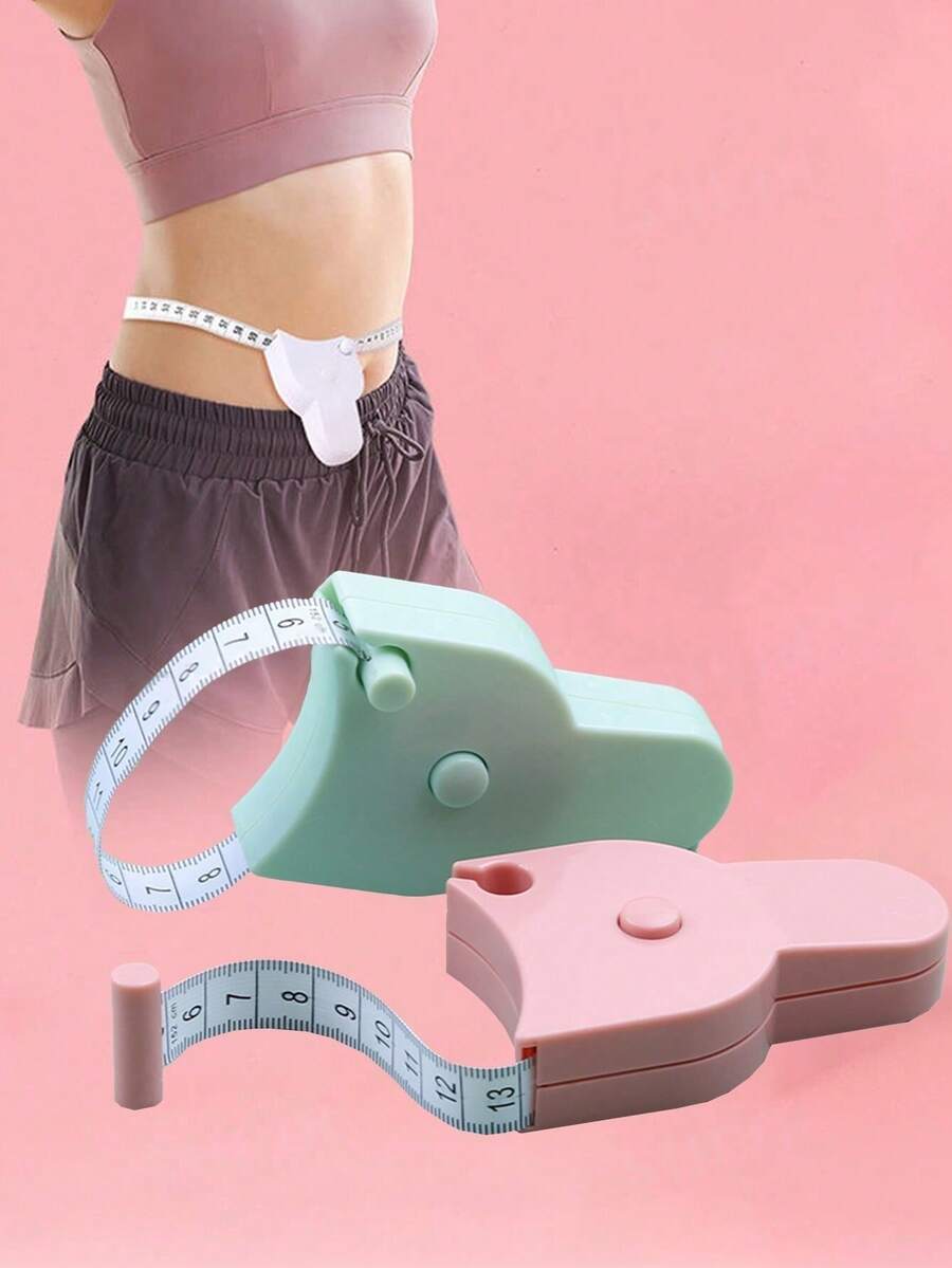 Bärbar mini utdragbar måttband, kroppsmätare, flexibelt måttband för sömnad och tygskärning, lämpligt för kroppsmått och viktmätning, mjukt måttband med dubbel skala, lämpligt för sömnad och bröstomkrets - Flera stilar - Visa 1