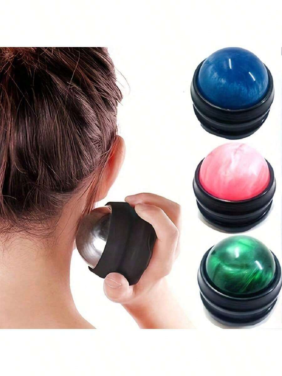 1 pieza Bola de masaje, herramienta de automasaje, puede relajar los músculos, adecuada para hombros, cuello, espalda, pies y todo el Body, masaje de tejido profundo, alivia los puntos de gatillo y los nudos musculares, perfecta para yoga, escuela, regreso a la escuela, viajes, hogar, spa, artículos esenciales de viaje y artículos esenciales del hogar.