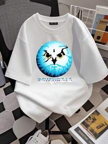 T-shirt pour femmes avec imprimé logo vintage Psygnosis | Marque de jeux rétro avec lettrage grec blanc et bleu emblématique, tissu tri-mélange doux et respirant, streetwear décontracté pour toutes les saisons, col rond. - Blanc - Voir 2