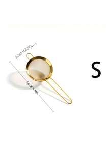 1 pièce Passoire fine en acier inoxydable doré, facile à ranger, tamis à farine et cuillère passoire à huile, cuillère de filtration alimentaire, pour frire les aliments, les pâtes, les nouilles, les vermicelles, gadget de cuisine, convient pour la filtration de farine/huile dans la cuisine de la maison - Doré - Voir 13