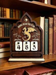 1pc Wooden Reading Counter Pendant, Fun Bookshelf Decor, Personalized Book Reading Tracker, Annual Reading Volume Counter, Library Decor, Bookshelf Decor Book Tracker Sign, Reader Gift, Bookworm Enthusiast Gift, Book Lover Christmas Gift - Counter - View 13