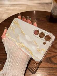Funda de teléfono con patrón de mármol pintado, recortes precisos, transparente, minimalista, de moda, creativa y a prueba de golpes, compatible con Ip 17/Ip 17pro/Ip 17promax/ IP16/11/16pro/16plus/16promax/16e/15Promax/13/14/12/XS/XR/7G/8P, compatible con Samsung Galaxy S26/S26PLUS/S26 UltraS25/S25PLUS/S25 Ultra/A16/A36/A26/A56/A50/A12/A32/A52/A72/A51/A21S/A13/A14/S24/S24PLUS/S24Ultra/S20/S23/S22/A53/S20FE/S21/, funda protectora de teléfono a prueba de golpes - Multicolor - Ver 6