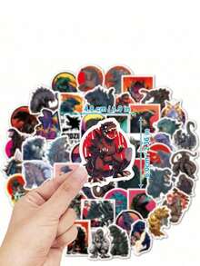 TOHO 50PCS Officially Licensed Classic Monster Movie Waterproof Stickers Vinyl Decals For Laptop Luggage Phone Bottle Skateboard Gift For Friends Family - A - View 5