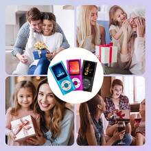 Reproductor de medios MP3 MP4 compacto y portátil, reproductor multifunción de música y video con auriculares y cable USB, múltiples colores para deportes al aire libre y viajes - Batería de 150mAh - Ver 4