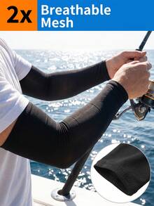 Ergonomic Sun Arm Sleeves With Fast Drying Fabric Snug Sun Protection Set For Active Commuters Washable Ice Silk Arm Sleeves Ideal For Traveling Electric Bike Gear Camping Accessories Beach Motorcycle Essentials - Ice Sleeves - View 5