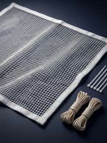 Balcony Net 2m X 79cm, Pet-Proof, W/ Ties. For Garden, Awning, Camping, Railing, Privacy - Multicolor - View 2