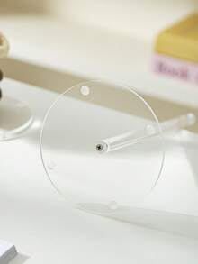 1pc Clear Acrylic Display Stand, Vertical Hair Tie Watch Bracelet Storage Holder, Minimalist Desktop Jewelry Organizer For Vanity Bedroom Countertop - Clear - View 7