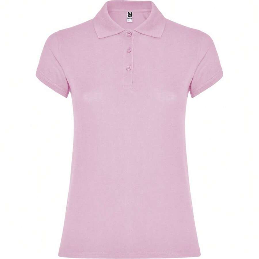 Roly Womens/Ladies Star Polo Shirt - Light Pink - View 1