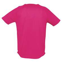 SOLS Mens Sporty Short Sleeve Athletic Sport Performance T-Shirt - Neon Pink - View 2