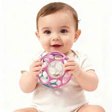 Baby Combination Ball With Bell, Hollow Portable Sensory Rattle, Enhances Hand-Eye Coordination, Early Education Toy (Random Color), Suitable For Daily Play, Holiday, Birthday, Back To School, Thanksgiving Gift - Multicolor - View 5