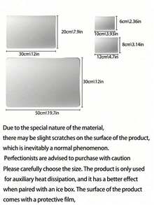 Aluminum Plate Pet Cooling Mat For Summer, Small Pet Hamster Heat Relief Cooling Pad, Suitable For Small Hamsters, Rabbits, Small Dogs, Cats, Effectively Cools Down, Summer Rabbit Laying Mat, Dog And Cat Cooling Product, Summer Pet Cooling Aluminum Plate - View 9