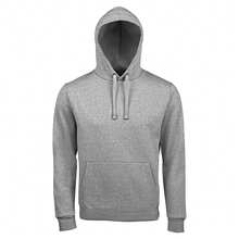 SOLS Unisex Adults Spencer Hooded Sweatshirt - Grey Marl - View 3