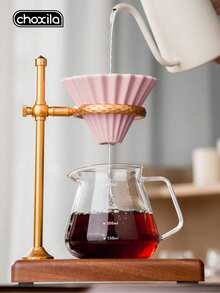 choxila 1pc Ceramic Coffee Dripper, Paper Cup Shaped Pour Over Coffee Filter, Permanent Pour Over Coffee Filter Coffee Funnel, Coffee Accessories - Coffee Filter - View 8