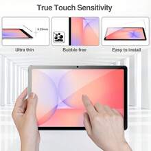 Yezodawee 2pcs Tablet Screen Protector Film Compatible With Galaxy Tab S11 / S10 Lite / S10 FE / S9 FE / S9 / S8 / S7 (11" & 10.9"), High Definition Tempered Glass Film Compatible With S Pen, Fits Phone Case - Clear - View 2