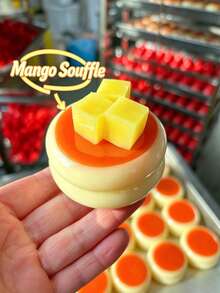 Brinquedo de Alívio de Estresse Macio e Fofo Tipo Soufflé de Lama, Gadget de Descompressão de Rebote Lento de Doce Macio de Queijo, Brinquedo Infantil, Brinquedo Fidget para Ansiedade, Pequeno Presente de Feriado - Multicolorido - Visão 5