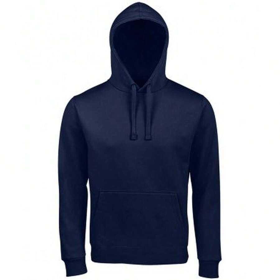 SOLS Unisex Adults Spencer Hooded Sweatshirt - French Navy - View 1
