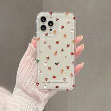 Funda transparente a prueba de golpes para teléfono, con diseño de muñeco de nieve navideño y corazón, compatible con iPhone 16, 15, 14, 13, 12, 11, XS, XR, X, 7, 8, 12/13 Mini Plus Pro Max SE, perfecta para cumpleaños, San Valentín, regalos para chicos o novias. - transparente - Ver 2