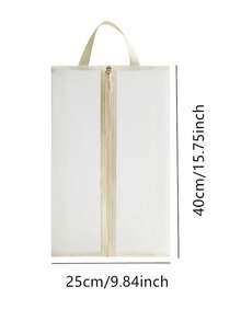 1pc Foldable Breathable Mesh Shoe Bag Transparent Design Durable Polyester Large Capacity Shoe Organizer For Gym Travel Beach Storage Cosmetics Toiletries Portable Waterproof Pouch Multi-Purpose Organizer Lightweight Compact Design - Multicolor - View 9
