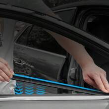 Car Side Window Wiper, 3D Curved Fit High Elasticity Silicone Frameless Silent Wiper, Universal Squeegee Wiper Blade Rubber Strip, Fits Multiple Car Models, Driver & Passenger Window Wiper, Anti-Freeze & Cold-Resistant Wiper Rubber Strip, Car Cleaning Tool, Suitable For Driver & Passenger Windows 2pcs/4pcs - AA - View 7