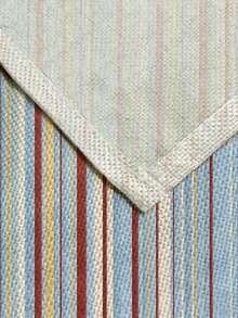 1pc American Vintage Striped Pattern Printed Linen Table Runner, Placemat, Suitable For Holiday, Party, Birthday, Dinner, Kitchen Dining Table Decoration, Shoe Cabinet Storage Cabinet Cover, All Season Room Decor, Home Textile Decoration Table Runner Placemat - Multicolor - View 8