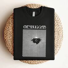 Damen T-Shirt mit Vintage-Druck MESHUGGAH 1989 Tour Baumwolle Schwarz Alle Größen Herren Damen Shirt AP562 - Schwarz - Übersicht 3