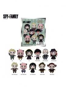 Crunchyroll 1個 Spy X Family 正版授權 3D 泡棉神秘盲袋夾飾，含 Loid、Anya、Yor Forger 等隨機角色，可愛收藏款包包掛飾，Spy X Family 粉絲理想裝飾與驚喜禮物 - 彩色 - 查看 14