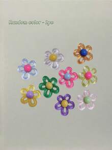 1/5/8/10pcs Cartoon Flower Fridge Magnets, Cute Decorative Magnets, Suitable For Office Desk Accessories, Storage Cabinets, Dishwashers, Home Decor, Room Decor, Kitchen Decor, Kitchen Supplies - Multicolor - View 10