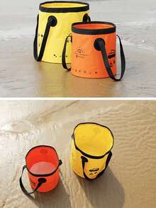 Cubo de agua plegable, cubo de camping portátil, cubo plegable para lavar el coche, cubo de agua para pesca, equipo de viaje al aire libre - Multicolor - Ver 3