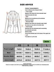 Women's Lapel Loose Commuter Contrast Color Casual Long-Sleeved Suit Jacket - Multicolor - View 9
