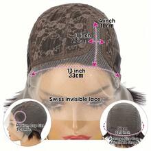 Curly Pixie Cut Lace Front Wig For Women - 13x4x1 T-Part, Remy Brazilian Real Human Hair Brown Wig, 180% Density Short Bob Style For Daily And Party Use - Brown - View 7