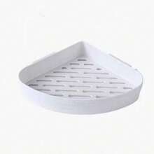 1 cái kệ lưu trữ phòng tắm màu trắng, giá đỡ gel tắm và dầu gội - trắng - Xem 8
