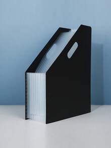 A4 Vertical Accordion File Folder 13 Pockets Multi-Layer Document Bag Student File Bag Handheld Exam Paper Bag Storage Bag Student Dedicated Paper Classification Storage Organizer Large Capacity Collection Box Insert Folder,Back To School Season - Single Piece - View 14