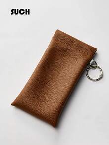 1pc Soft PU Double Layer Glasses Case Glasses Storage Bag, Convenient For Daily Carry, Squeeze Top Leather Glasses Case, Minimalist Solid Color Diamond Pattern Scratch-Resistant Glasses Storage Bag, Glasses Accessories, Reading Glasses, Nearsighted Glasses, Astigmatism Glasses Storage Bag, Back To School Backpack Travel Essential, Beach Summer Vacation Travel Accessories Travel Bag Vacation Holiday School Supplies Glasses Women, Auto-Closing Glasses Glasses Bag Snap Portable Storage Bag Inner Lining Lipstick Makeup Bag Leather Glasses Bag, Glasses Storage Bag - Multicolor - View 13
