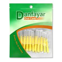 Danfayar 24支裝牙縫刷，成人用牙縫清潔刷，適用於清潔牙縫與牙套，軟毛搭配彈性鋼絲，直型 I 型，每支附保護蓋，6種尺寸不同顏色 - 彩色 - 查看 12
