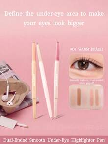 Colorgram Dual-Ended Silkworm Pen 2-In-1 Highlighter & Contour Pen 01 WARMTONE - 01 WARMTONE - View 2