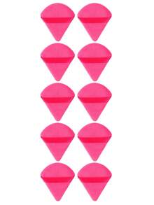 50/40/30/20PCS Multi-Color Makeup Sponge Puff Set Triangle & Teardrop Shaped Blenders, Reusable Cosmetic Sponges For All Makeup Types - Hot Pink - View 8