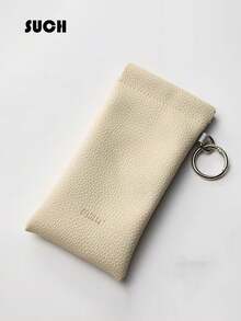 1pc Soft PU Double Layer Glasses Case Glasses Storage Bag, Convenient For Daily Carry, Squeeze Top Leather Glasses Case, Minimalist Solid Color Diamond Pattern Scratch-Resistant Glasses Storage Bag, Glasses Accessories, Reading Glasses, Nearsighted Glasses, Astigmatism Glasses Storage Bag, Back To School Backpack Travel Essential, Beach Summer Vacation Travel Accessories Travel Bag Vacation Holiday School Supplies Glasses Women, Auto-Closing Glasses Glasses Bag Snap Portable Storage Bag Inner Lining Lipstick Makeup Bag Leather Glasses Bag, Glasses Storage Bag - Multicolor - View 15