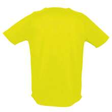 SOLS Mens Sporty Short Sleeve Athletic Sport Performance T-Shirt - Neon Yellow - View 2