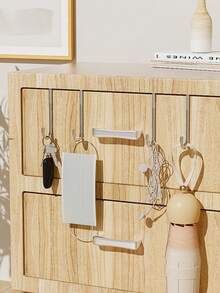 SikeSike [Gancio a forma di S in acciaio inossidabile] Gancio a forma di S doppio, in acciaio inossidabile | Installazione facile senza foratura, supporto multifunzionale da appendere alla porta dell'armadio, per cappotti, cappelli, asciugamani e borse in ingresso, bagno, camera da letto e cucina, bianco, gancio pratico, adatto per cucina, bagno, studio, sala da pranzo - multicolore - Visualizzare 7