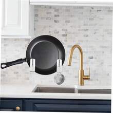 OUNONA 2 Series Organizador Olla Inoxidable Pared Soporte De Perforaciones Gancho Toallas Y Abrigos Almacenamiento Y Estilizado 4 Piezas*2 - 2 - Ver 10