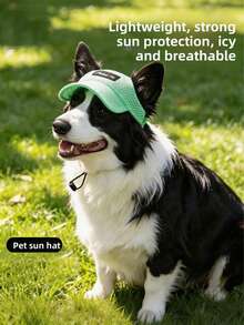1PC Pet Sun Hat Breathable Mesh Dog Visor Cap For Small Medium Large Dogs Outdoor Sun Protection - Multicolor - View 5