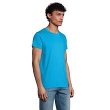 SOLS Mens Crusader Organic T-Shirt - Aqua Blue - View 3