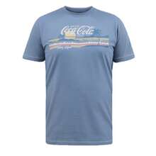 Duke Mens D555 Norfolk Coca Cola Kingsize T-Shirt - Denim jaspeado - Ver 1